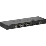 D-Link DGS-1530-28/E switch Gestionado L2 Gigabit Ethernet (10/100/1000) Negro, Interruptor/Conmutador negro, Gestionado, L2, Gigabit Ethernet (10/100/1000), Bidireccional completo (Full duplex), Montaje en rack