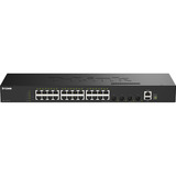 D-Link DGS-1530-28/E switch Gestionado L2 Gigabit Ethernet (10/100/1000) Negro, Interruptor/Conmutador negro, Gestionado, L2, Gigabit Ethernet (10/100/1000), Bidireccional completo (Full duplex), Montaje en rack