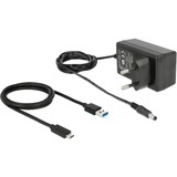 DeLOCK Hub externo USB 3.2 Gen 2 de 4 puertos 10Gbps, Hub USB negro