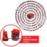 EINHELL GE-SP 18 Li - Solo 0,8 bar 5000 l/h, Bombas presión e inmersión rojo/Negro, Batería, 0,8 bar, 5000 l/h, Negro, Rojo