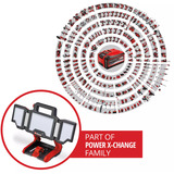 EINHELL Lámpara profesional a batería TP-CL 18/3000 Li - Solo, 18 Voltios, Foco de obra rojo