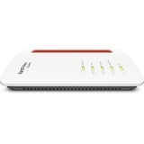 FRITZ! FRITZ!Box 6670, Router blanco/Rojo, Box 6670, Wi-Fi 7 (802.11be), Doble banda (2,4 GHz / 5 GHz), Ethernet, Blanco, Router de sobremesa