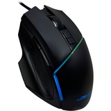 Inter-Tech GT-100 RGB ratón mano derecha USB tipo A Óptico 6400 DPI, Ratones para gaming negro, mano derecha, Óptico, USB tipo A, 6400 DPI, Negro