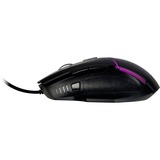 Inter-Tech GT-100 RGB ratón mano derecha USB tipo A Óptico 6400 DPI, Ratones para gaming negro, mano derecha, Óptico, USB tipo A, 6400 DPI, Negro