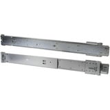 Inter-Tech TS-680 Juego de rieles telescópicos, Raíles de instalación plateado