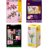 LEGO Ramo de flores rosa Botanicals (con jarrón), Juegos de construcción 