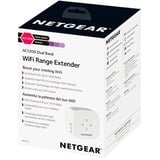 Netgear EX6110 Transmisor y receptor de red Blanco 10, 100, 300 Mbit/s, Repetidor Transmisor y receptor de red, 10,100,300 Mbit/s, Microsoft® Internet Explorer® 8.0, Firefox® 20 or Safari® 5.1 or Google Chrome™ 25.0..., Interno, 802.11a, Wi-Fi 5 (802.11ac), 802.11b, 802.11g, Wi-Fi 4 (802.11n), Doble banda (2,4 GHz / 5 GHz)