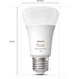 Philips Hue White & Color Ambiance Juego de Inicio: E27 Lámpara Inteligente A60 Paquete de Tres, Lámpara LED 