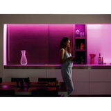 Philips Hue White & Color Ambiance Lightstrip Plus extensión V4 1 metro, Tira de LED blanco