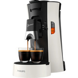 Philips Senseo CSA230/01 cafetera eléctrica Totalmente automática Cafetera de cápsulas 0,9 L, Cafetera monodosis blanco/Negro, Cafetera de cápsulas, 0,9 L, Dosis de café, 1450 W, Negro, Blanco