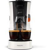 Philips Senseo CSA230/01 cafetera eléctrica Totalmente automática Cafetera de cápsulas 0,9 L, Cafetera monodosis blanco/Negro, Cafetera de cápsulas, 0,9 L, Dosis de café, 1450 W, Negro, Blanco