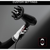 Rowenta K/Pro Stylist CV888L secador 2200 W Negro, Cromo, Secador de pelo Keratin & Shine, Corriente alterna, Negro, Cromo, Con agujero en la empuñadura para colgar, 1,8 m, China