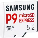 Samsung P9 Express 512 GB microSDXC, Tarjeta de memoria blanco