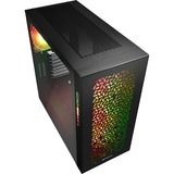 Sharkoon ELITE SHARK CA300H Torre Negro, Caja de torre grande negro, Torre, PC, Negro, ATX, EATX, micro ATX, Mini-ITX, Juego, Azul, Verde, Rojo