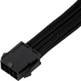SilverStone Cable de extensión de alimentación SST-PP07E-EPS8B, Cable alargador negro