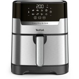 Tefal Easy Fry & Grill EY505D15 freidora Sencillo 4,2 L Independiente 1550 W Freidora de aire caliente Acero inoxidable acero fino/Negro, Freidora de aire caliente, 4,2 L, 80 °C, 200 °C, 6 personas(s), 60 min