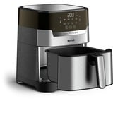 Tefal Easy Fry & Grill EY505D Sencillo 4,2 L Independiente 1550 W Freidora de aire caliente Acero inoxidable acero fino/Negro, Freidora de aire caliente, 4,2 L, 80 °C, 200 °C, 6 personas(s), 60 min