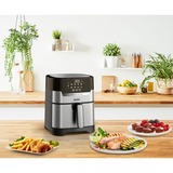 Tefal Easy Fry & Grill EY505D Sencillo 4,2 L Independiente 1550 W Freidora de aire caliente Acero inoxidable acero fino/Negro, Freidora de aire caliente, 4,2 L, 80 °C, 200 °C, 6 personas(s), 60 min