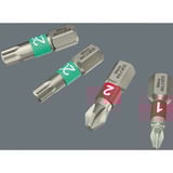 Wera Juego de puntas 838 RA S/4 Christmas 2025, con función de carraca, Conjuntos de bits negro/Verde