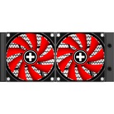 Xilence Performance A+ LiQuRizer LQ240 Procesador Sistema de refrigeración líquida todo en uno 12 cm Negro, Refrigeración por agua negro/Rojo, Sistema de refrigeración líquida todo en uno, 12 cm, 70 cfm, Negro