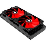 Xilence Performance A+ LiQuRizer LQ240 Procesador Sistema de refrigeración líquida todo en uno 12 cm Negro, Refrigeración por agua negro/Rojo, Sistema de refrigeración líquida todo en uno, 12 cm, 70 cfm, Negro