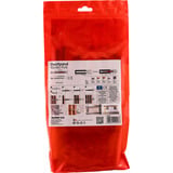 fischer Taco de vástago largo DuoXpand 10x160 FUS, Pasador gris claro/Rojo
