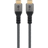 goobay Cable HDMI Plus de alta velocidad con Ethernet, 4K @ 60Hz gris