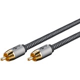 goobay Cable Mono Cinch Plus negro/Plateado