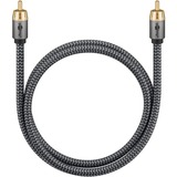 goobay Cable Mono Cinch Plus negro/Plateado