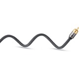 goobay Cable Mono Cinch Plus negro/Plateado