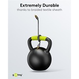 goobay Cable Mono Cinch Plus negro/Plateado