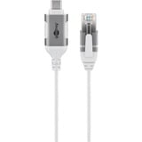 goobay Cable adaptador Ethernet USB-C 3.2 Gen2 > RJ-45, Slim blanco
