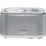 Ariete Máquina de helados Gran Gelato 4in1, Heladera blanco/Plateado, Compresor de helados, 1 L, 1 senos, Acero inoxidable, 60 min, Blanco