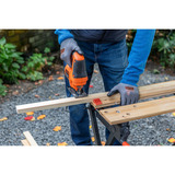 BLACK+DECKER BES602-QS, Sierra de calar naranja/Negro