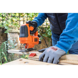 BLACK+DECKER BES602-QS, Sierra de calar naranja/Negro