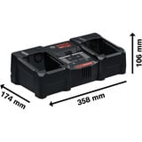 Bosch Cargador rápido EXPERT EXAL18V2-320 negro