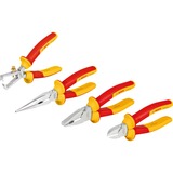 Bosch Juego de alicates VDE Professional, 4 piezas, Set de pinzas rojo/Amarillo