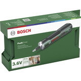 Bosch PushDrive Verde, Destornillador verde, Verde, 5 Nm, 2,5 Nm, 5 Nm, Batería, 3,6 V