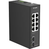 D-Link DIS-100G-10 switch No administrado L2 Gigabit Ethernet (10/100/1000) DIN rail Negro, Interruptor/Conmutador No administrado, L2, Gigabit Ethernet (10/100/1000), DIN rail