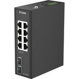 D-Link DIS-100G-10 switch No administrado L2 Gigabit Ethernet (10/100/1000) DIN rail Negro, Interruptor/Conmutador No administrado, L2, Gigabit Ethernet (10/100/1000), DIN rail