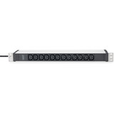 Digitus DN-95426, Regleta negro/Aluminio