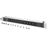 Digitus DN-95426, Regleta negro/Aluminio