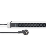 Digitus DN-95426, Regleta negro/Aluminio