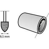 Dremel Punta de lijado de corindón 9,5 mm, Punta de pulido 