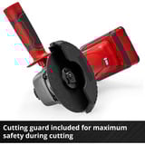 EINHELL Amoladora angular inalámbrica Power X-Change TC-AG 18/115 Li-Solo, 18 Voltios rojo/Negro