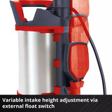 EINHELL Juego de inundación GE-DP 7535 N LL ECO, Bombas presión e inmersión rojo/Negro