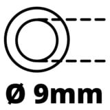 EINHELL Llave de impacto neumática TC-PW 340 con accesorios, juego de 10 piezas, Tornillo de percusión negro/Rojo