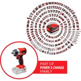 EINHELL TE-CW 18Li atornillador de impacto a batería, Tornillo de percusión rojo/Negro, No incluye batería ni cargador, 2900RPM 18V Negro, Rojo , 1,1 kg