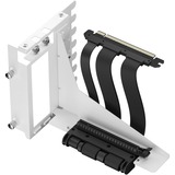 Fractal Design Flex 2 PCIe 4.0 x16 Blanco, soporte + cable de extensión, Cable alargador blanco/Negro