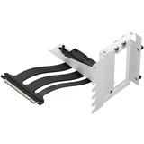 Fractal Design Flex 2 PCIe 4.0 x16 Blanco, soporte + cable de extensión, Cable alargador blanco/Negro